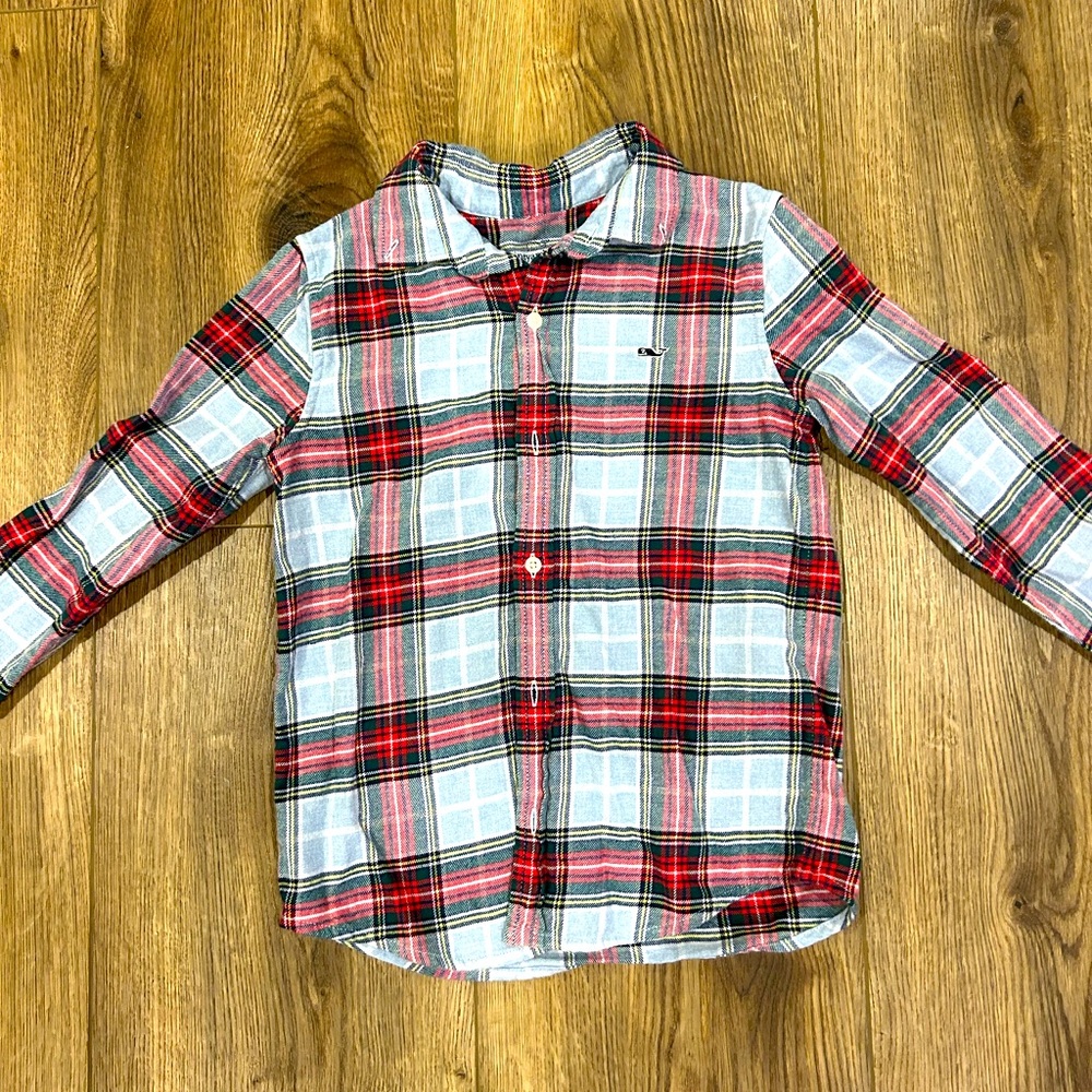 Boys vineyard vines flannel shirt